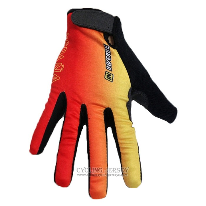 2020 Inverse Full Finger Gloves Cycling Orange